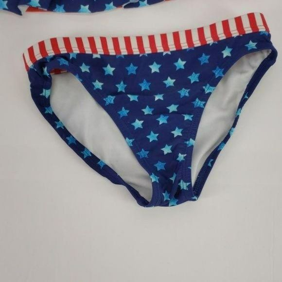 Ocean Pacific Bikini Stars & Stripes 6/6x Swimwear Swim Suit - Picture 3 of 5